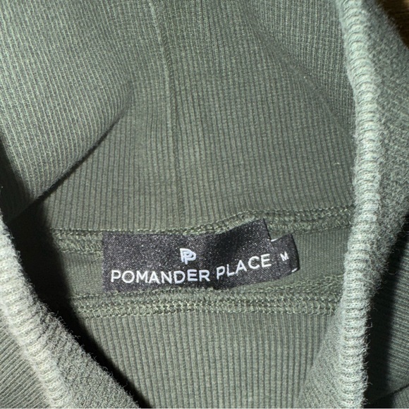 Tuckernuck | Pomander Place Olive Mock Neck Sweatshirt - Picture 3 of 5